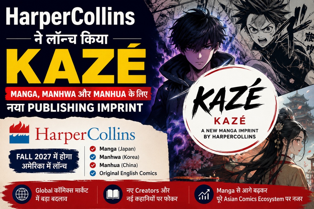 HarperCollins ने लॉन्च किया KAZÉ: Manga, Manhwa और Manhua के लिए नया Publishing Imprint